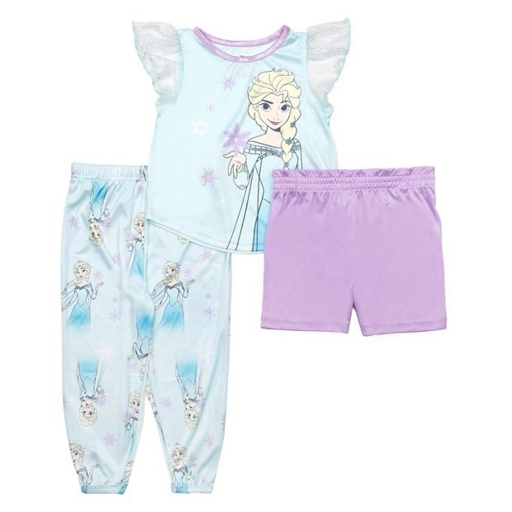 NWOT Disney's Frozen Toddler Elsa Magic 3-Piece Pajama Set, 5T